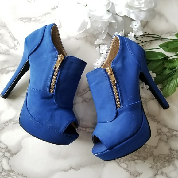 Charlotte Russe Shoes - Blue heels Charlotte russe